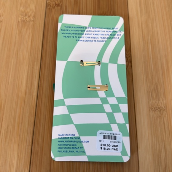 Citrus Paradise Crease-Free Clips, Set of 2 - Picture 4 of 4